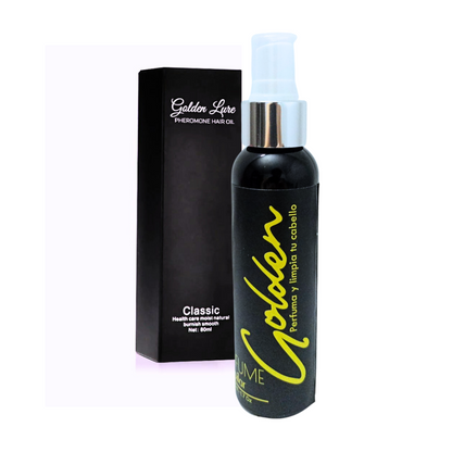 Spray para cabello PHEROMONE GOLDEN mas e-book virtual para aumetar seguridad y autoestima